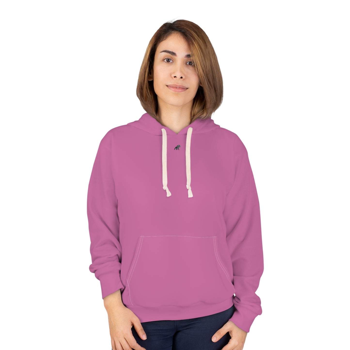 Matiby Light Pink Unisex Pullover Hoodie (AOP)