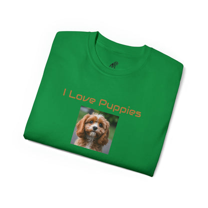 Matiby "I Love Puppies" Unisex Ultra Cotton Tee