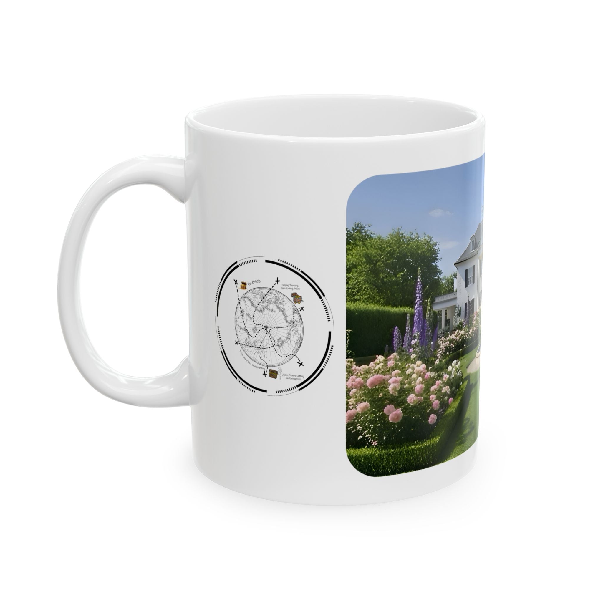Cozy Architecture & Dreamy Landscapes #22 White Ceramic Mug – Homes Home Sweet Home Cup (11oz/15oz)