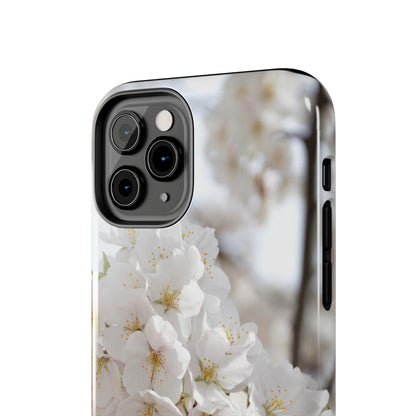 White Flower Tough Phone Cases