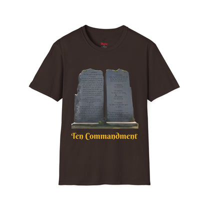 Bible Speaks Ten Commandments Unisex Softstyle T-Shirt