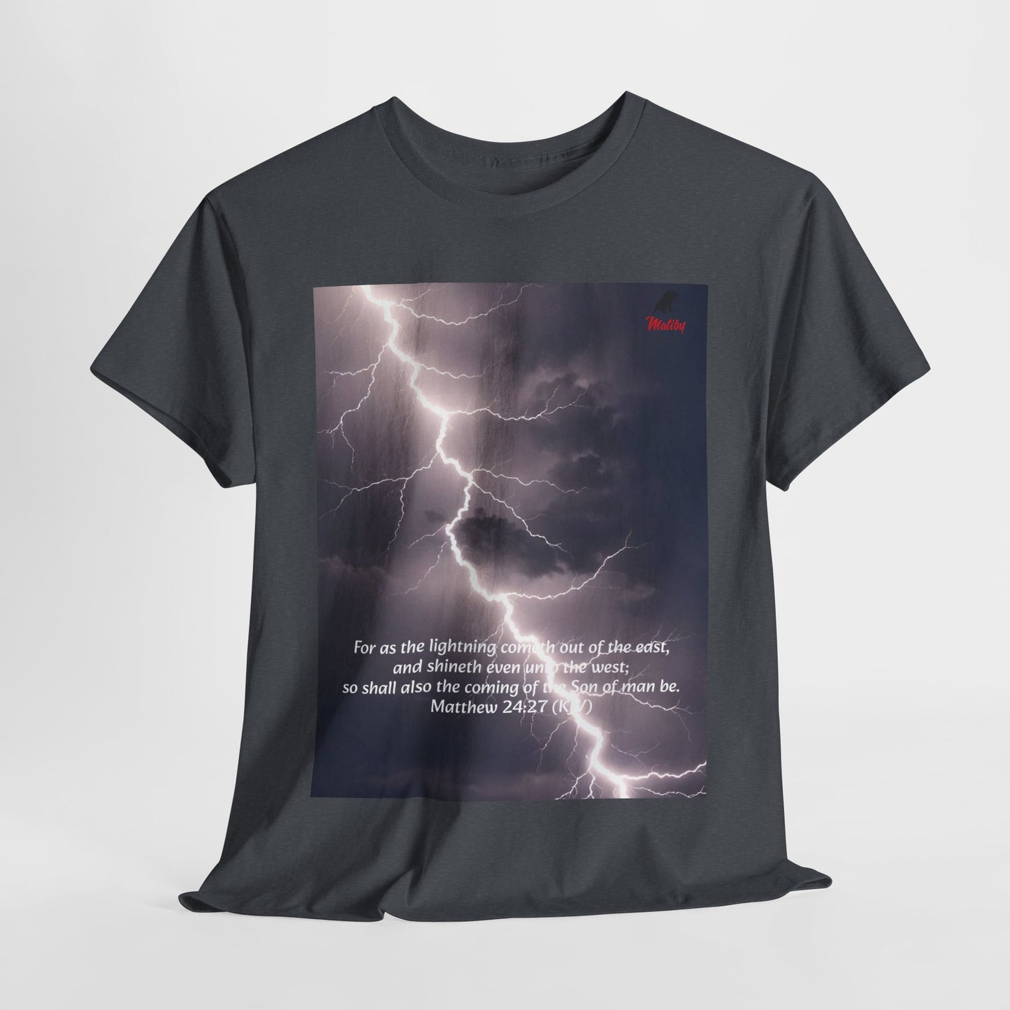 Lightning Style East West Unisex Heavy Cotton Tee