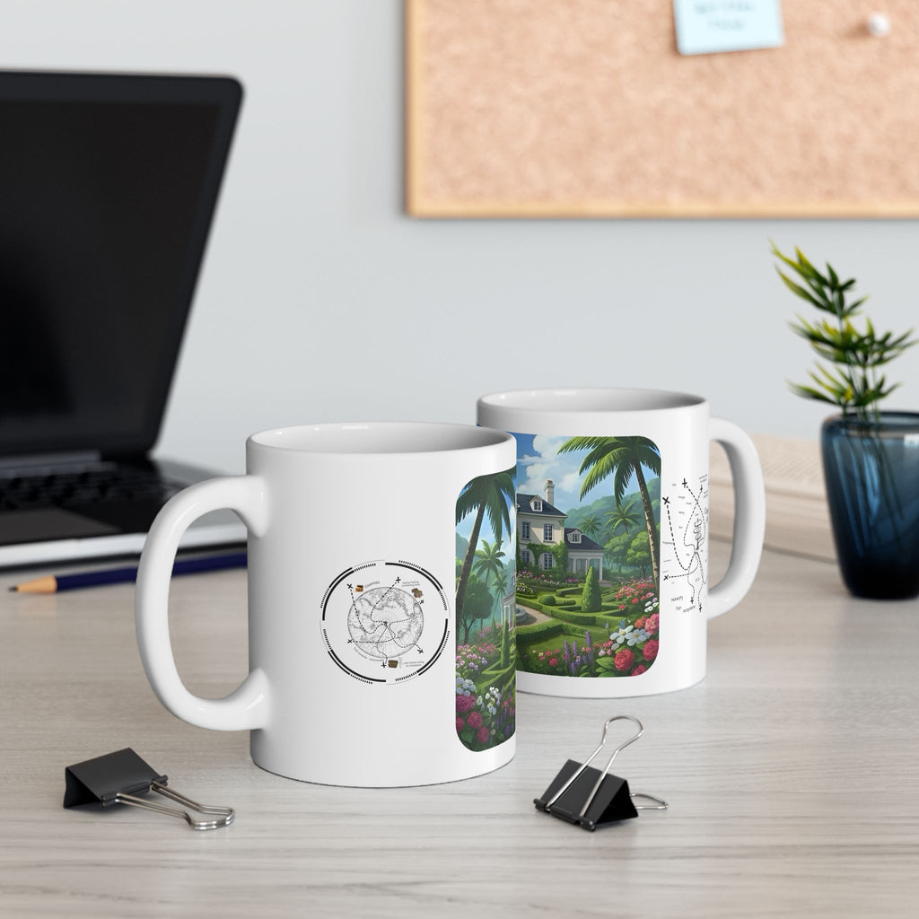 Cozy Architecture & Dreamy Landscapes #43 White Ceramic Mug – Homes Home Sweet Home Cup (11oz/15oz)