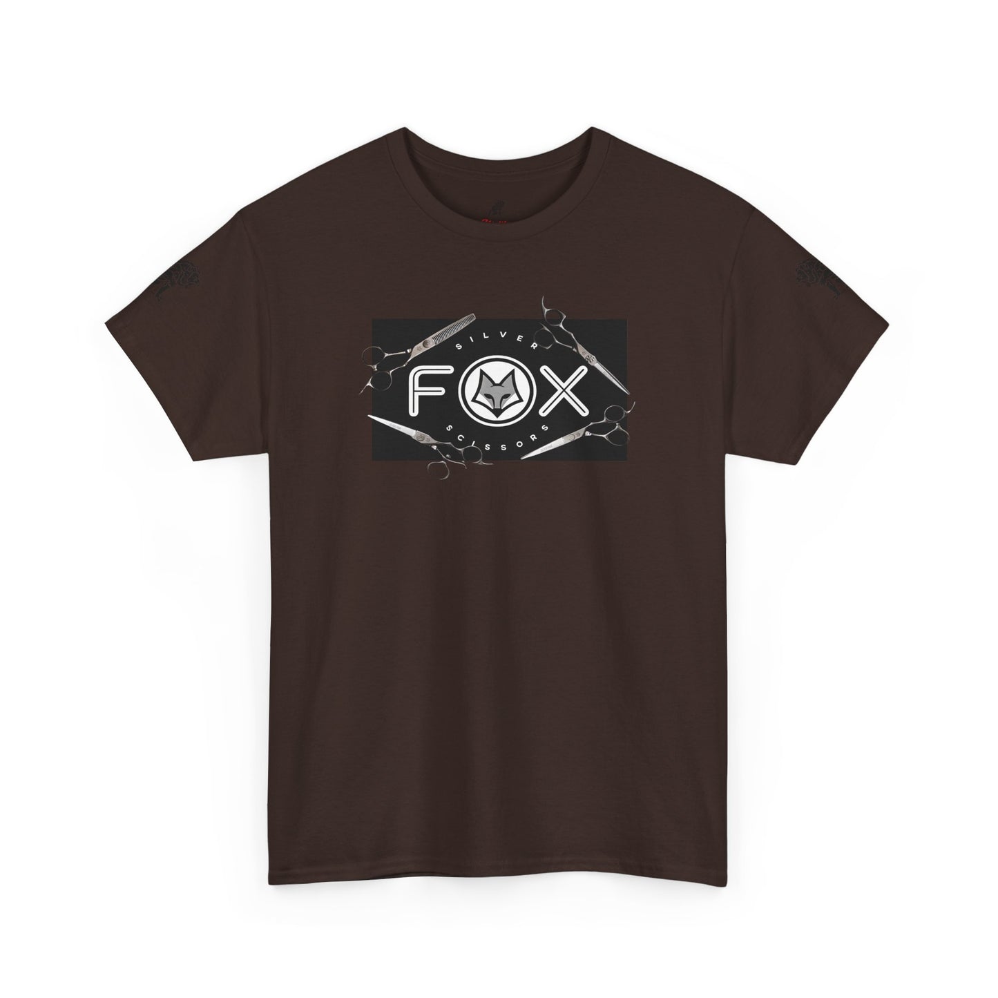 Silver Fox Scissors Unisex Heavy Cotton Tee