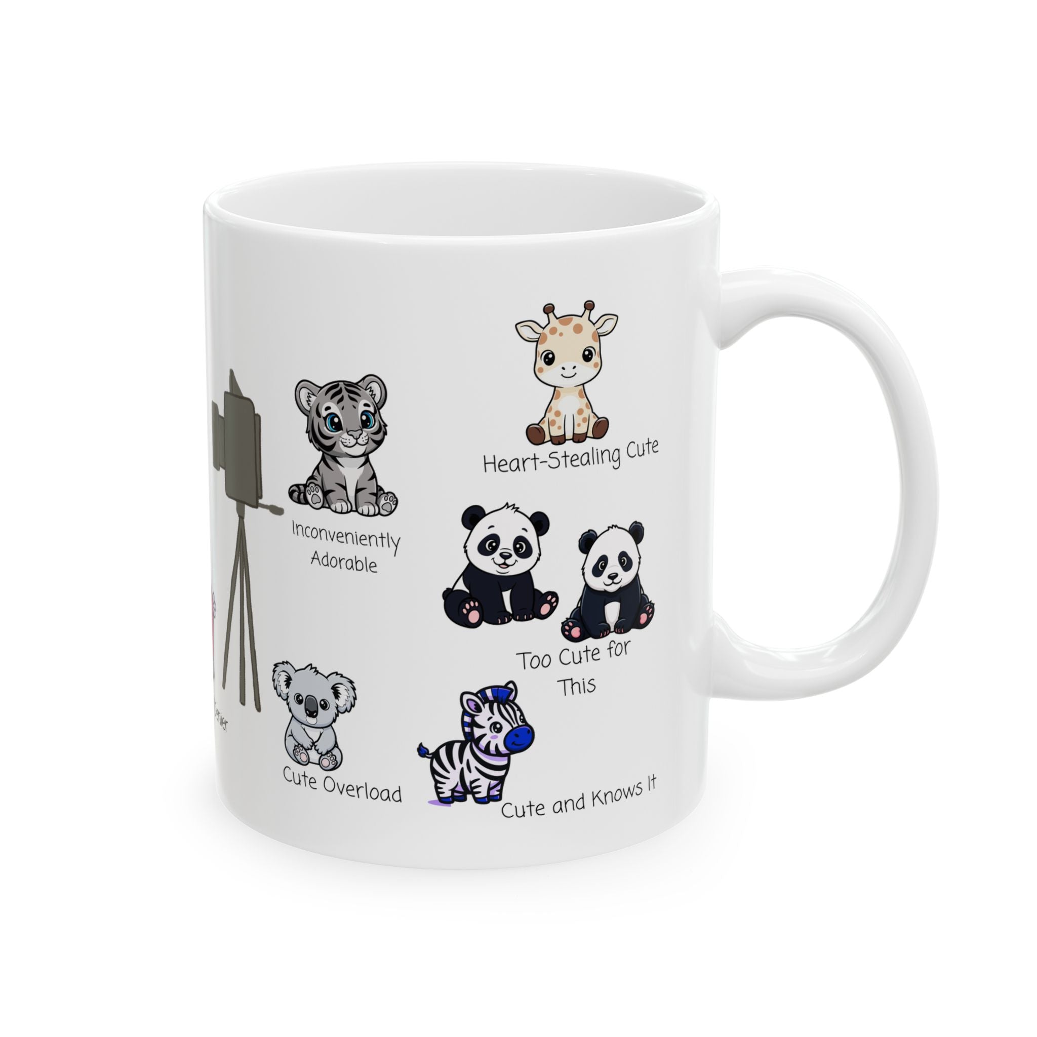 The Duchess of Denier White Ceramic Mug — Tiny, But Mighty Cute Overload Cup (11oz/15oz)