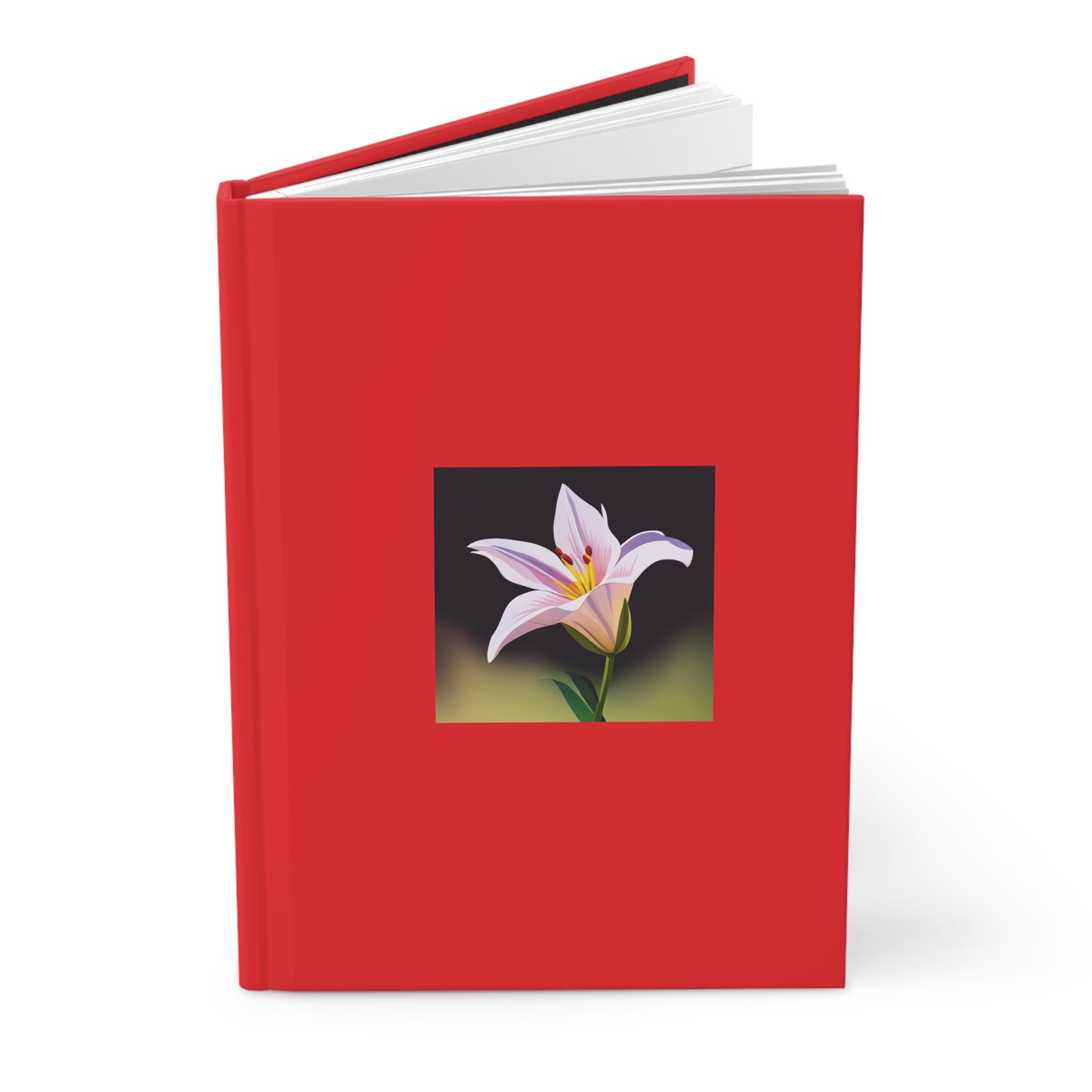 Lily Hardcover Journal Matte Red