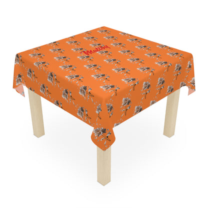 Matiby Orange Flower Tablecloth