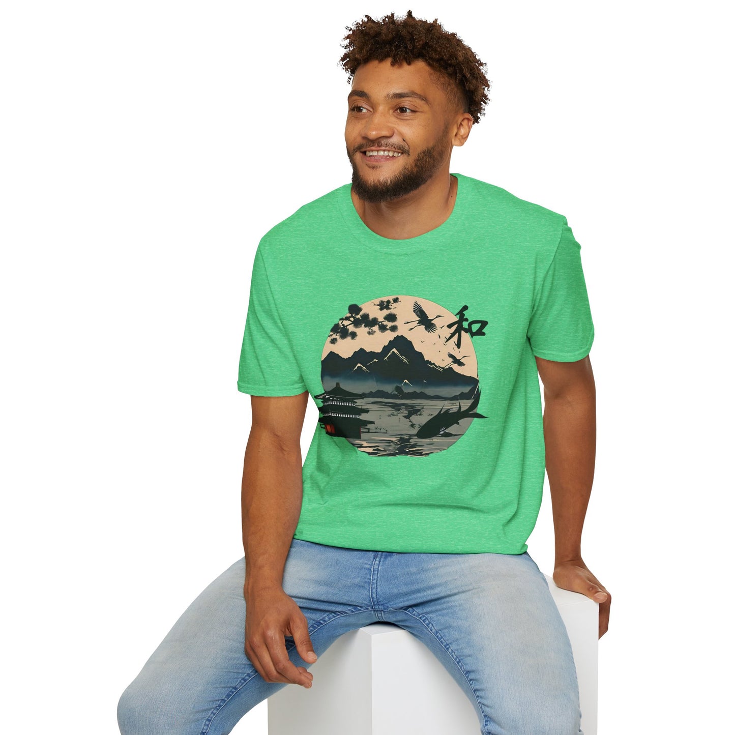 Japanese Landscape Unisex Softstyle T-Shirt