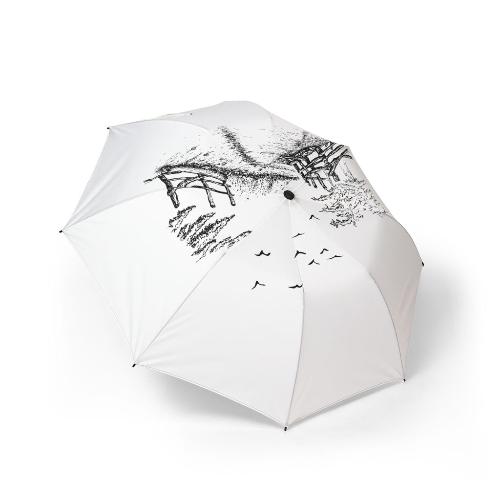 Tranquil Nature #3 Scenery Semi-Automatic Foldable Umbrella | Scenic Retreats, Landscape Art