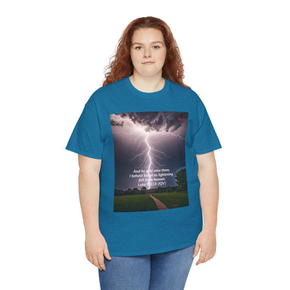 Lightning Style Satan's Fall Unisex Heavy Cotton Tee