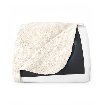 Matiby MEK White Sherpa Fleece Blanket