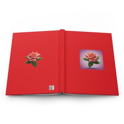 Rose Hardcover Journal Matte Red