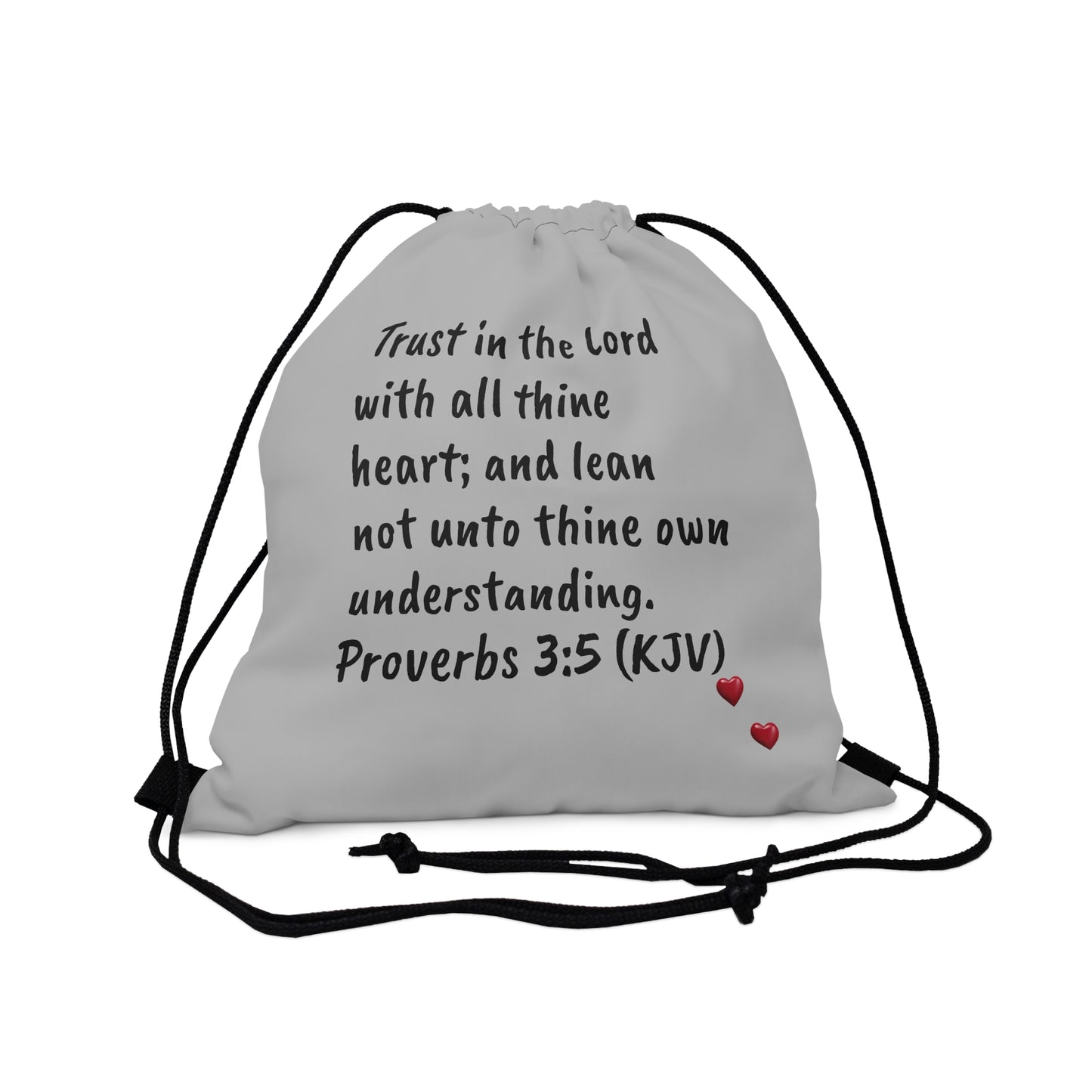 Bible Speaks Outdoor Drawstring Light Grey