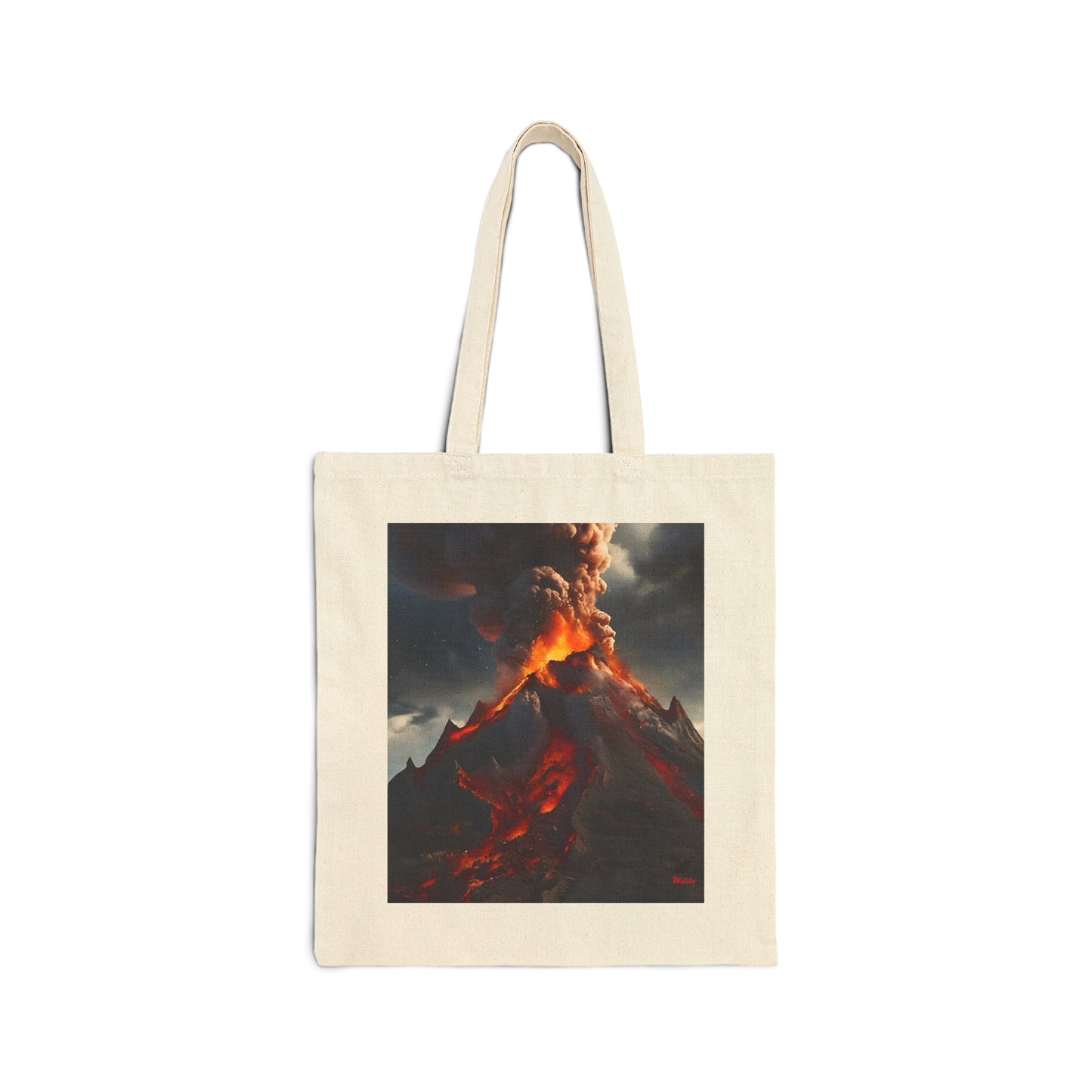 Volcano Cotton Canvas Tote Bag