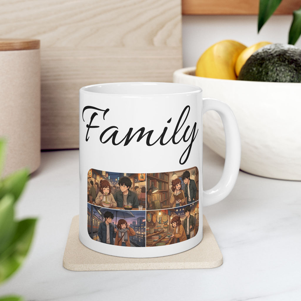 Family & Friends #10 Forever White Ceramic Mug — Cozy Feast Cup (11oz/15oz)