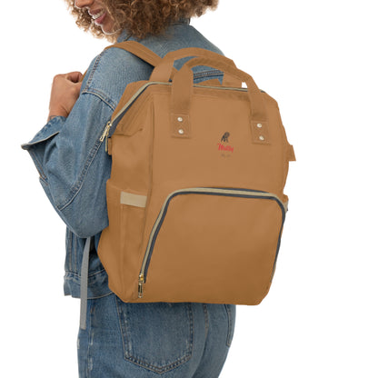 Multifunctional Diaper Backpack Light Brown