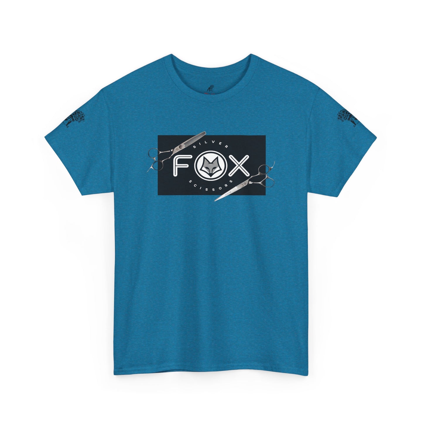 Silver Fox Scissors Unisex Heavy Cotton Tee