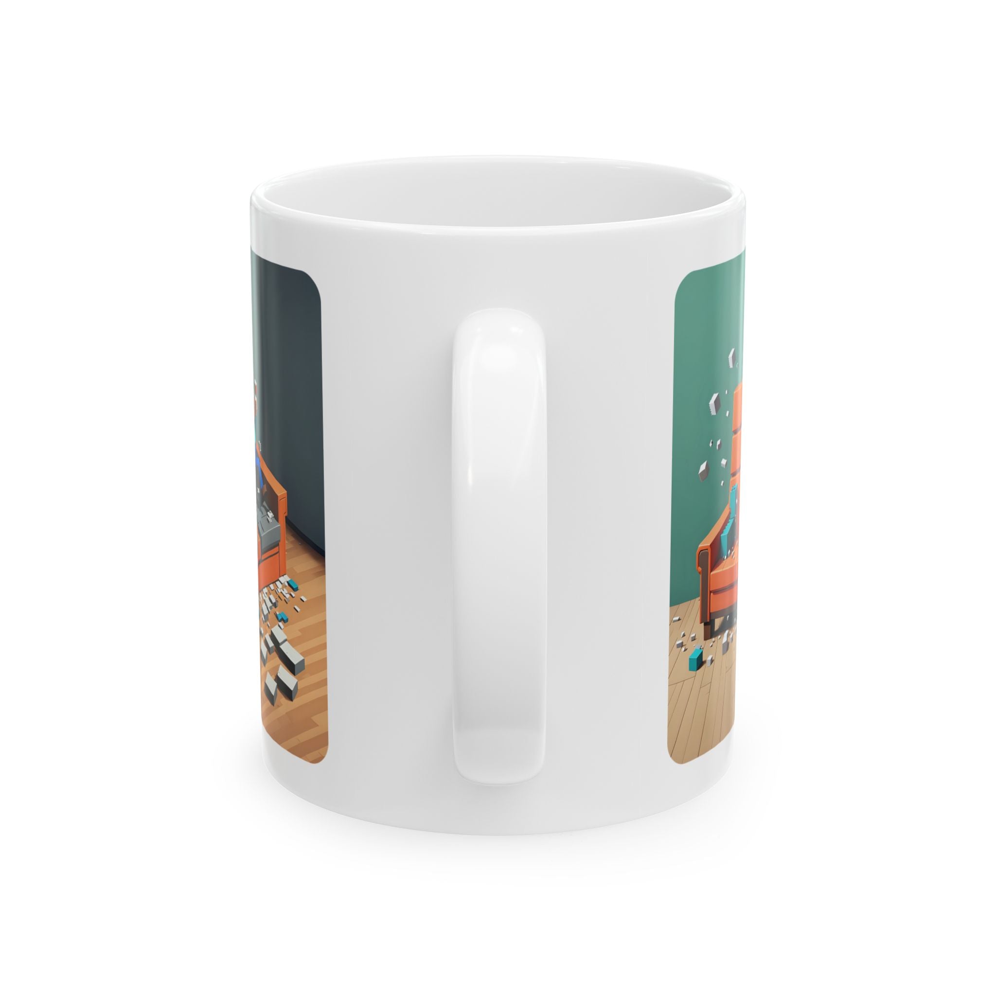 Voxel Expresso White Ceramic Mug —The Aftermath Tea Mug (11oz, 15oz)
