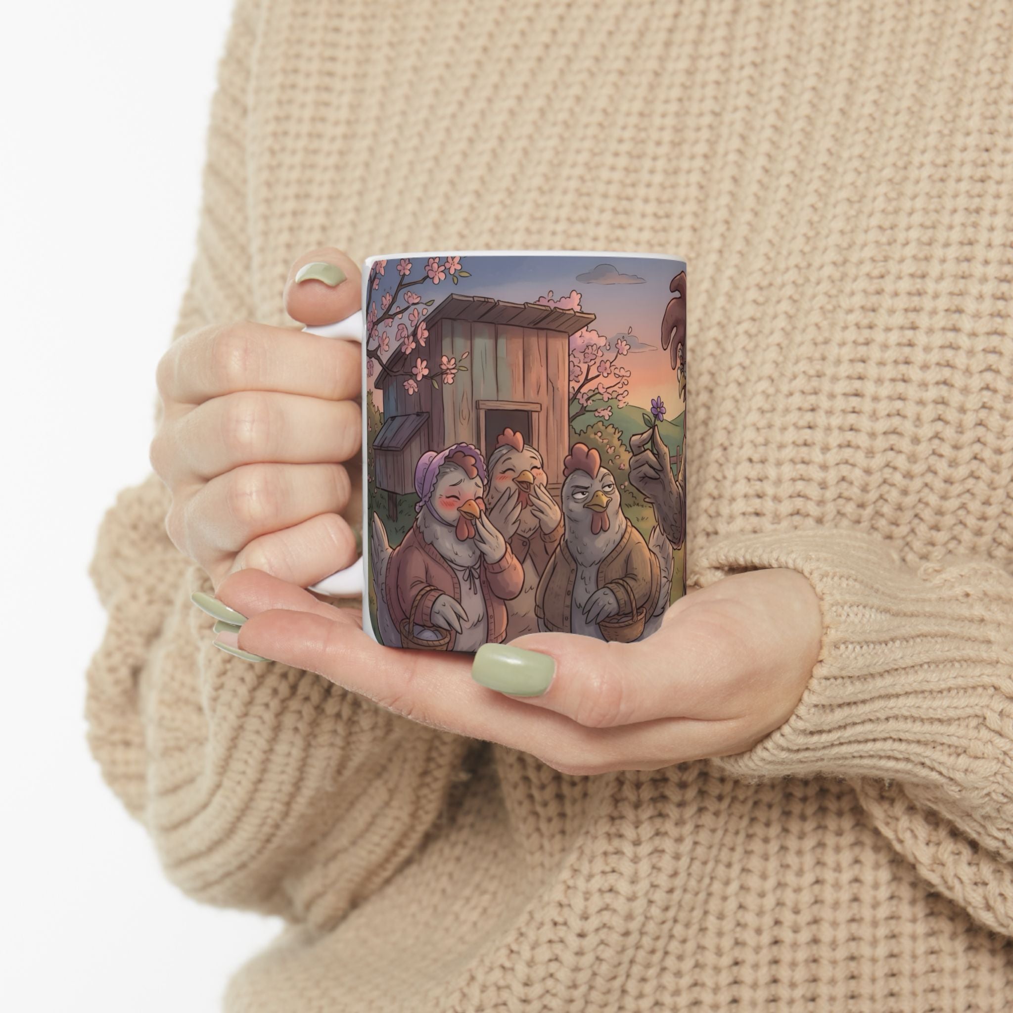 Spring Rooster White Ceramic Mug – "I Still Got It" Farmhouse Chicken Art (11oz/15oz)