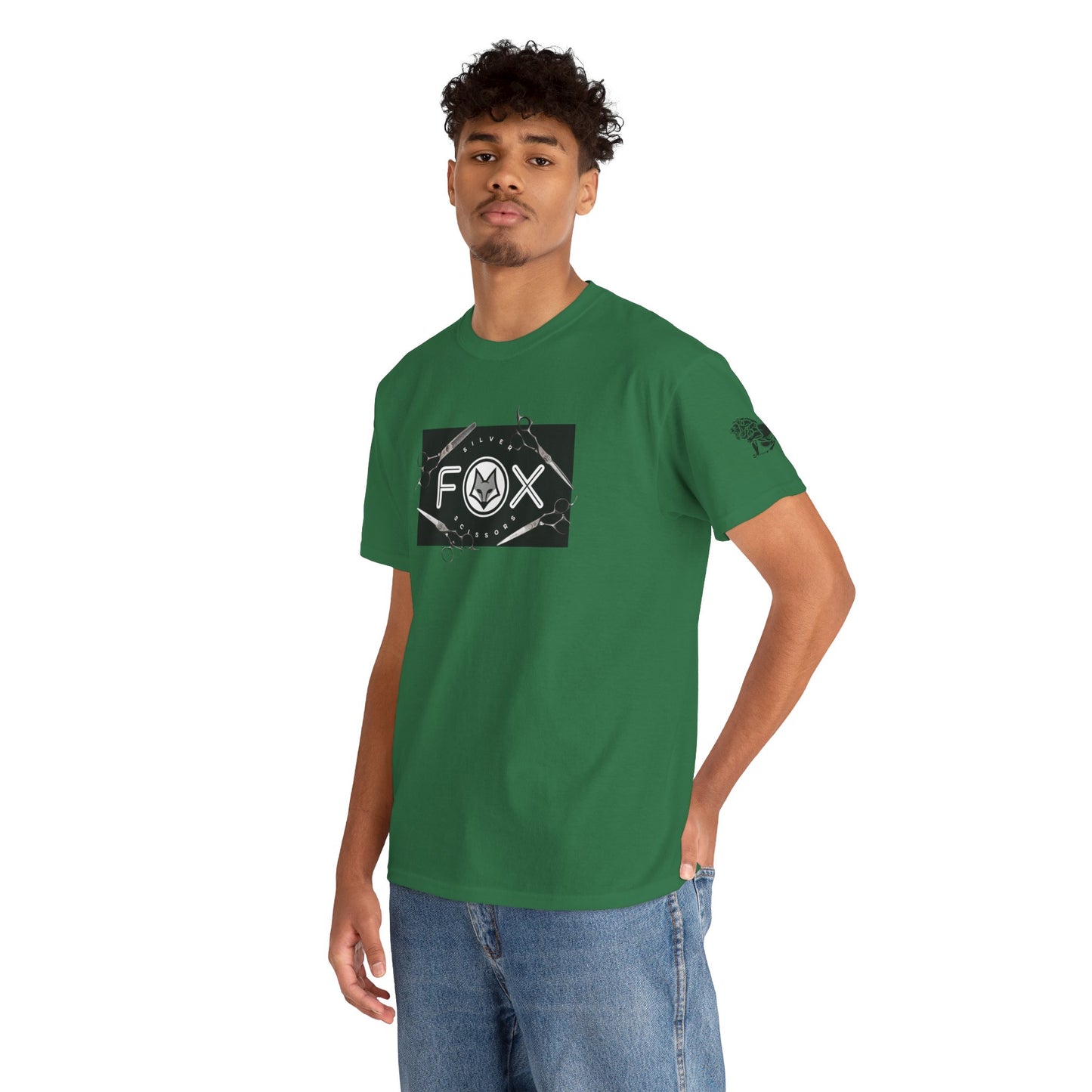 Silver Fox Scissors Unisex Heavy Cotton Tee