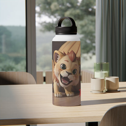 Artzy Stainless Steel Water Bottle, Handle Lid