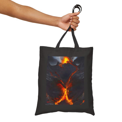 Volcano/Alps Cotton Canvas Tote Bag