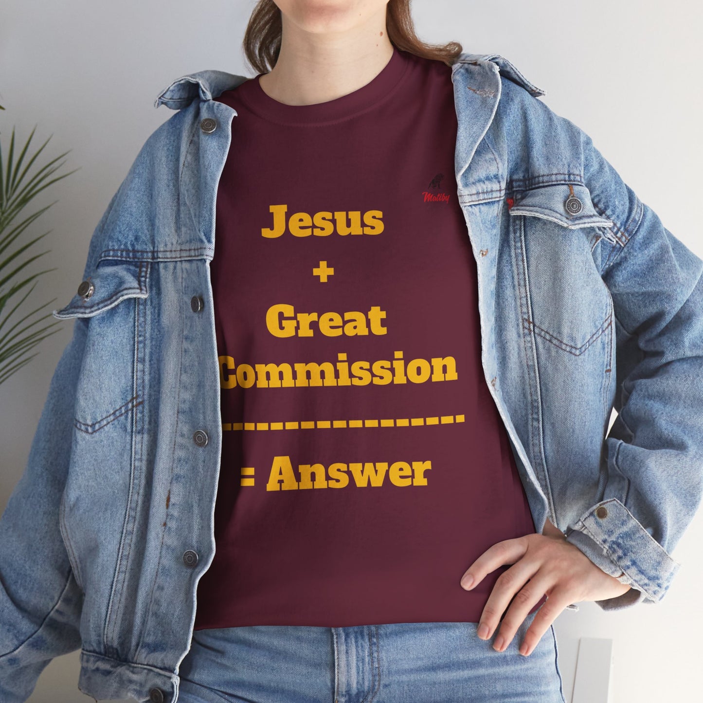 Jesus+Great Commission Unisex Heavy Cotton Tee