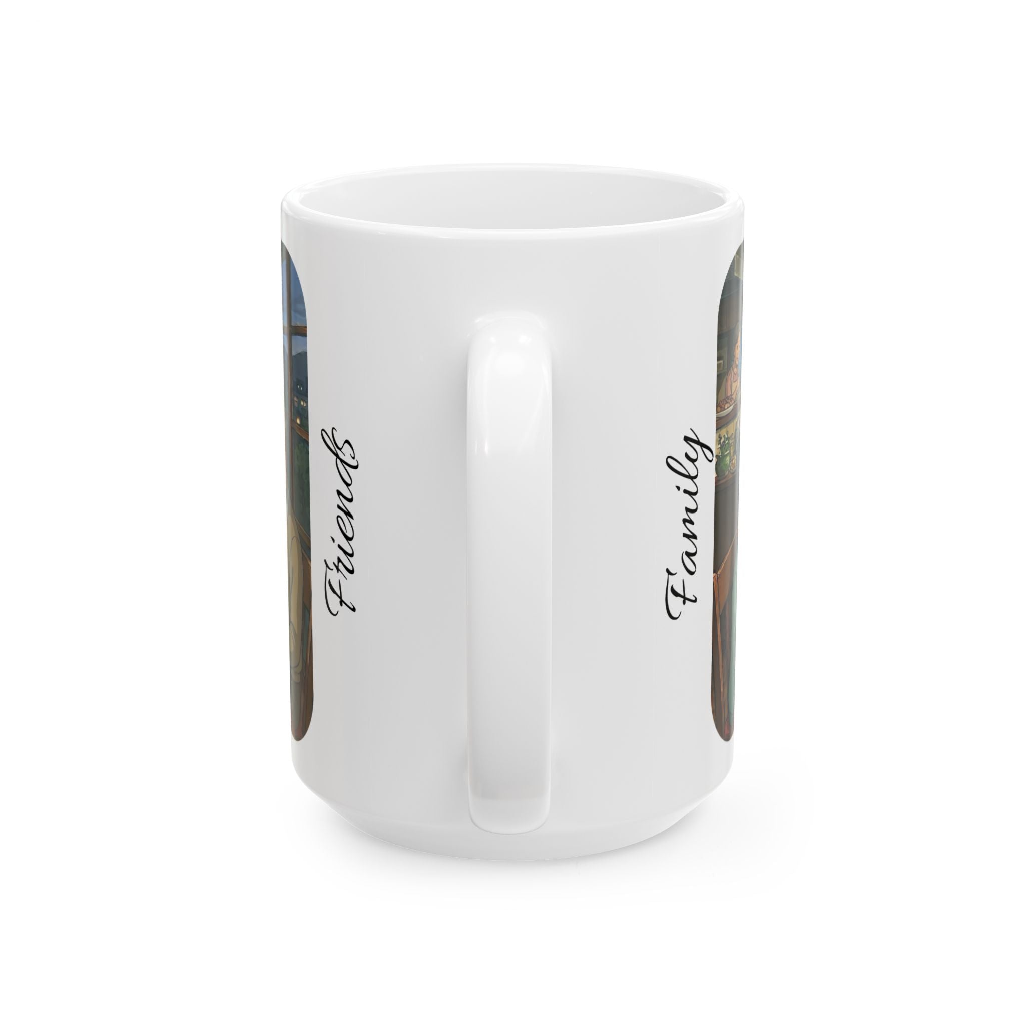 Family & Friends #3 Forever White Ceramic Mug — Cozy Feast Cup (11oz/15oz)