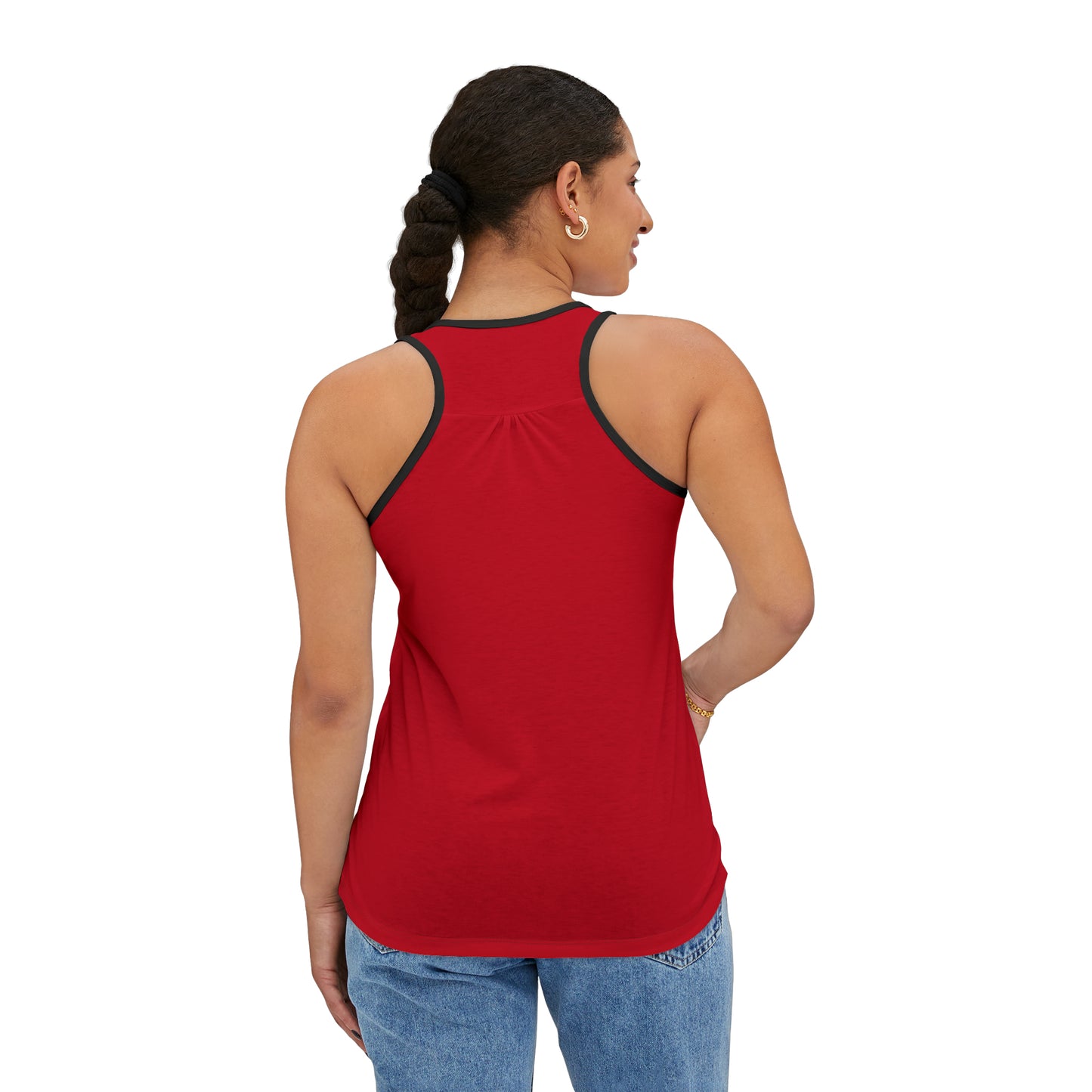 Women's Dark Red Tank Top (AOP)