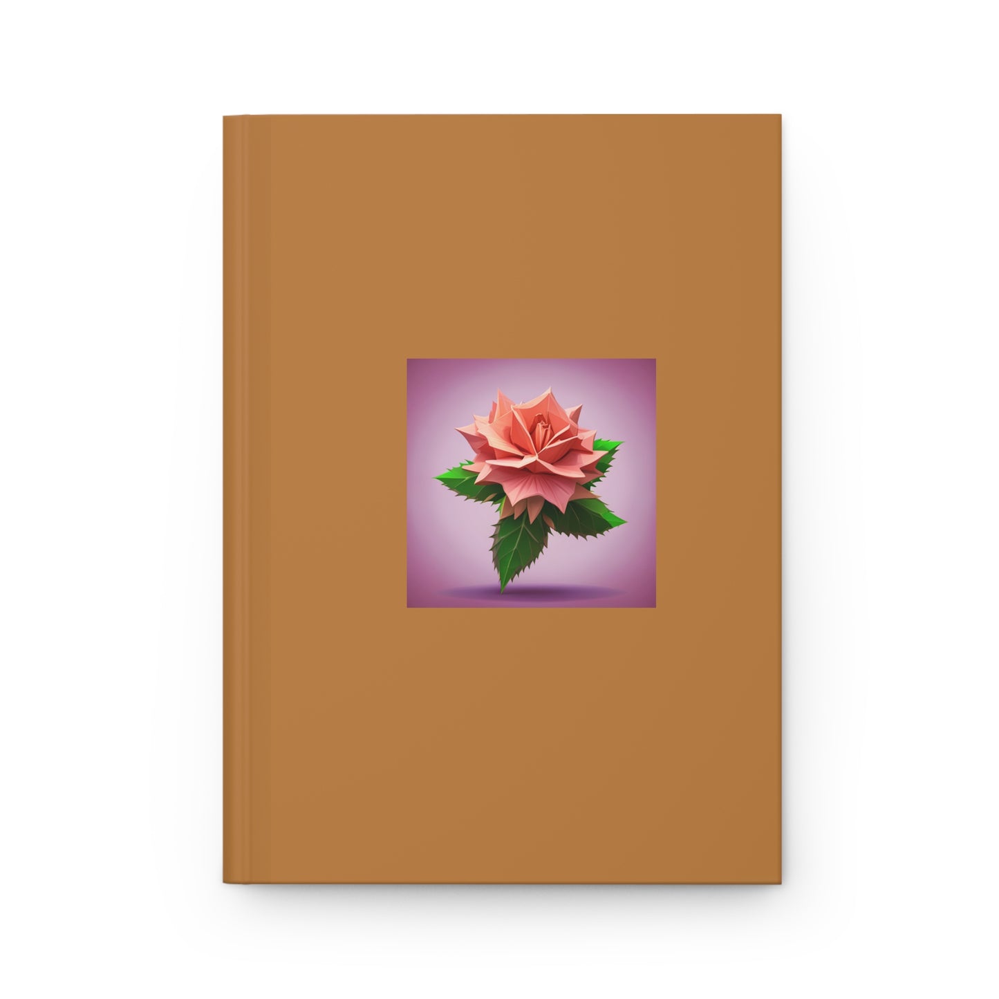 Rose Hardcover Journal Matte Light Brown