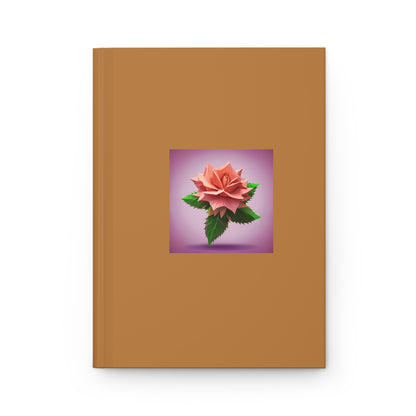 Rose Hardcover Journal Matte Light Brown