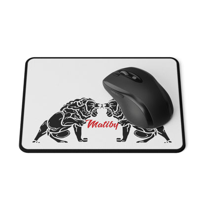 Matiby White Non-Slip Mouse Pads