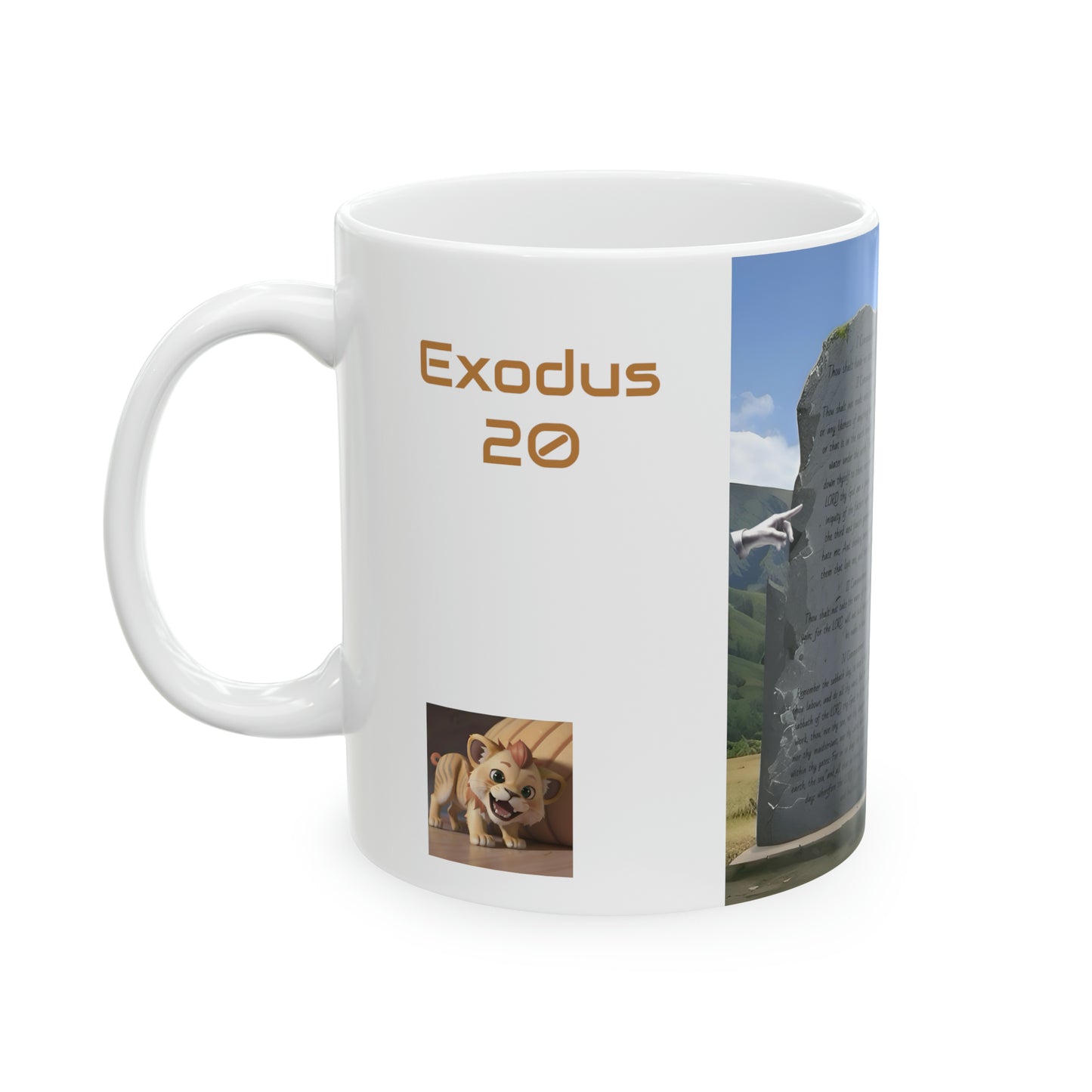 Bible Speaks Exodus 20 Ceramic Mug, 11oz