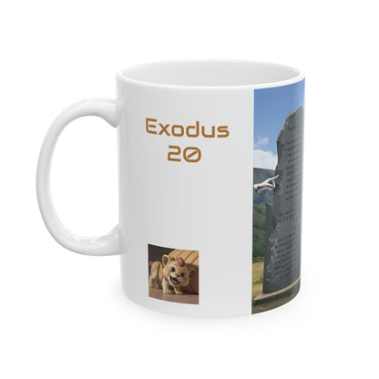 Bible Speaks Exodus 20 Ceramic Mug, 11oz