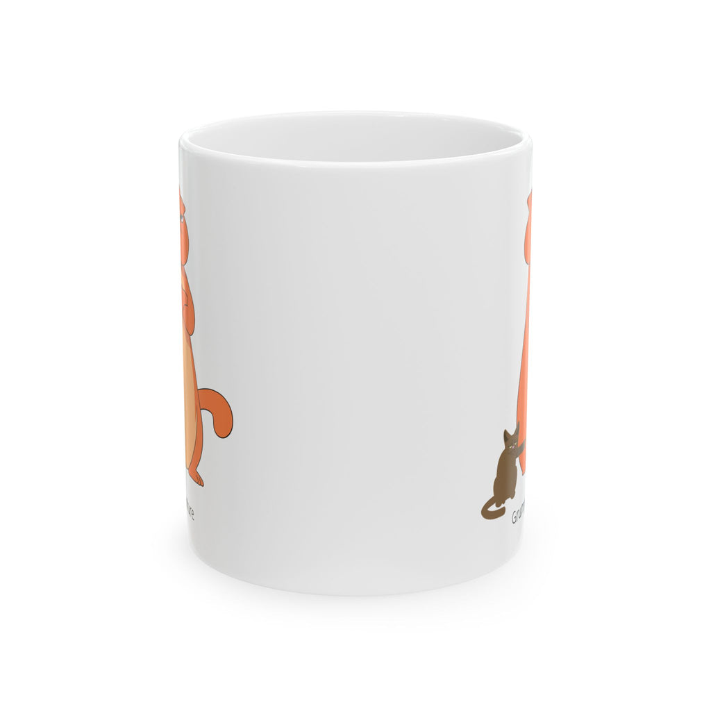 Grumpy By Nature Cat Lover White Ceramic Mug — Bossy Cats Cup 11oz & 15oz