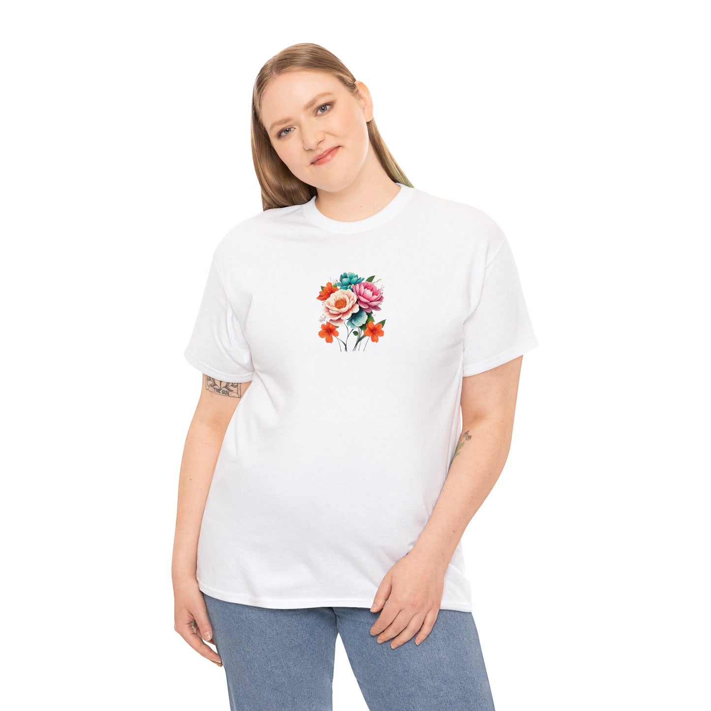 Matiby Floral Unisex Heavy Cotton Tee