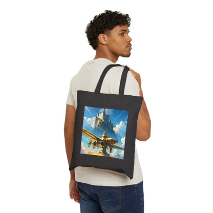 Castle Cotton Canvas Tote Bag