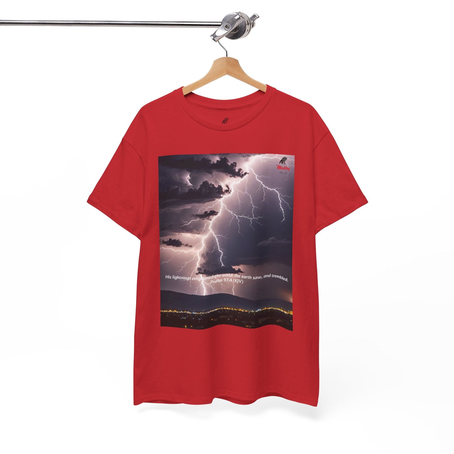 Lightning Style Earth Trembled Unisex Heavy Cotton Tee