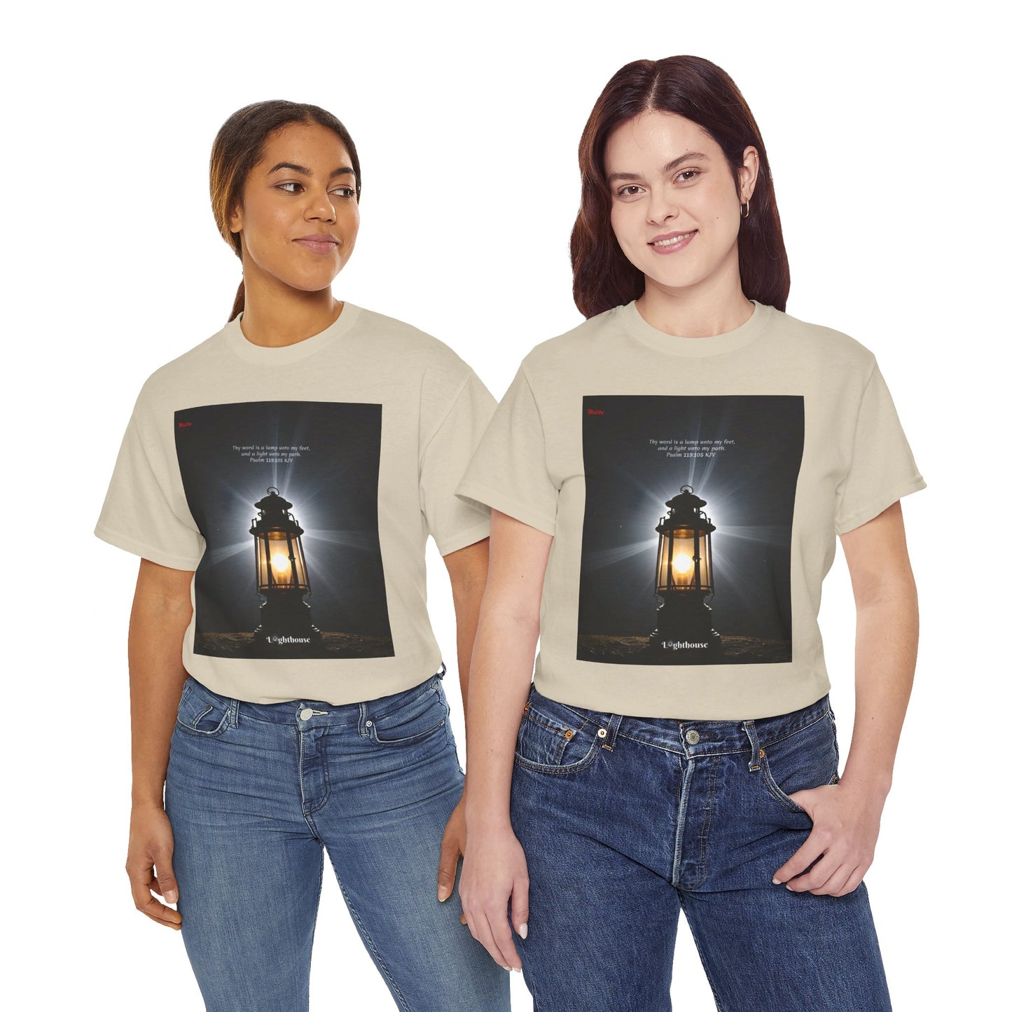 Lighthouse Psalm 119 Unisex Heavy Cotton Tee