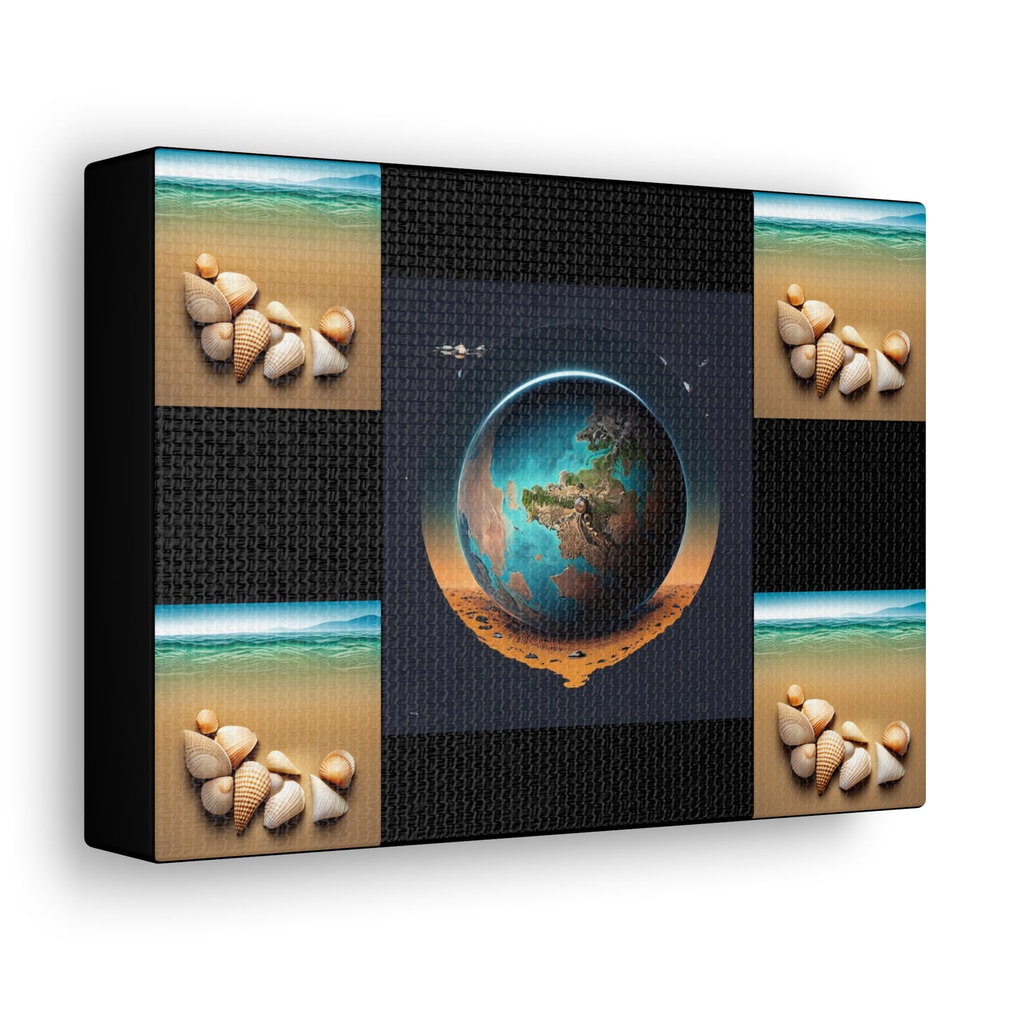 Matiby Worlds Black Canvas Gallery Wraps