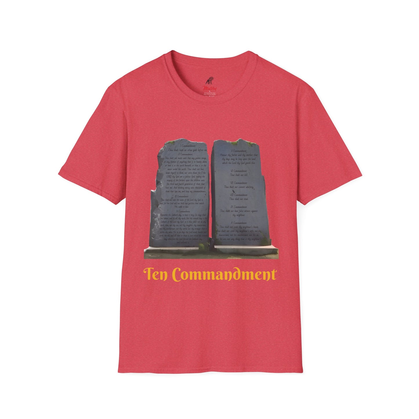 Bible Speaks Ten Commandments Unisex Softstyle T-Shirt