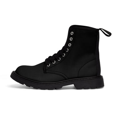 Men's Black Canvas Boots