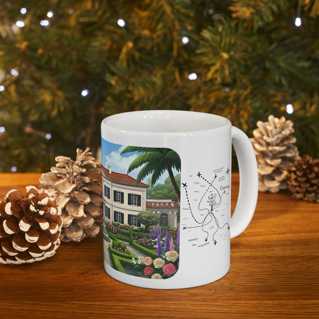 Cozy Architecture & Dreamy Landscapes #32 White Ceramic Mug – Homes Home Sweet Home Cup (11oz/15oz)