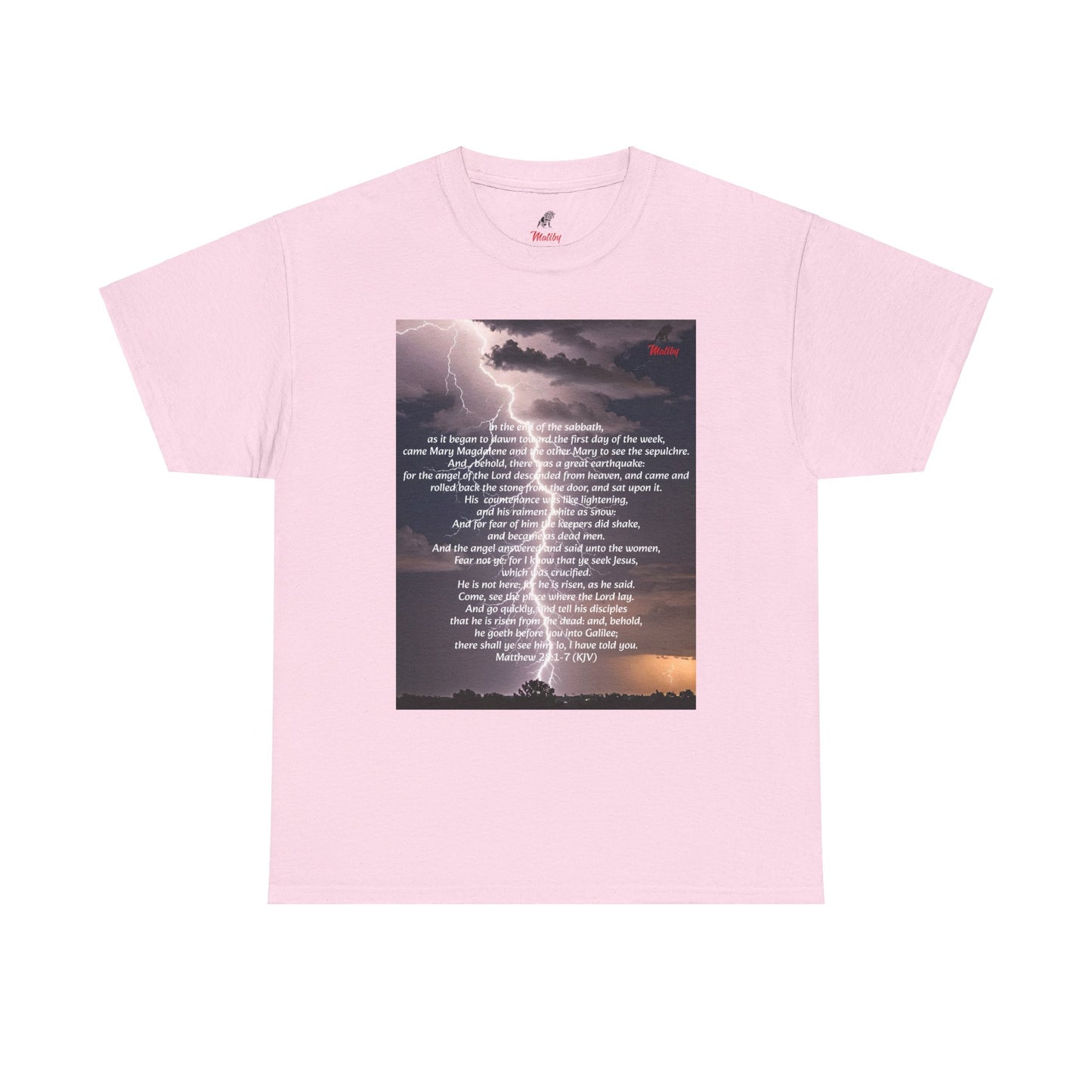 Lightning Style He is Risen Unisex Heavy Cotton Tee