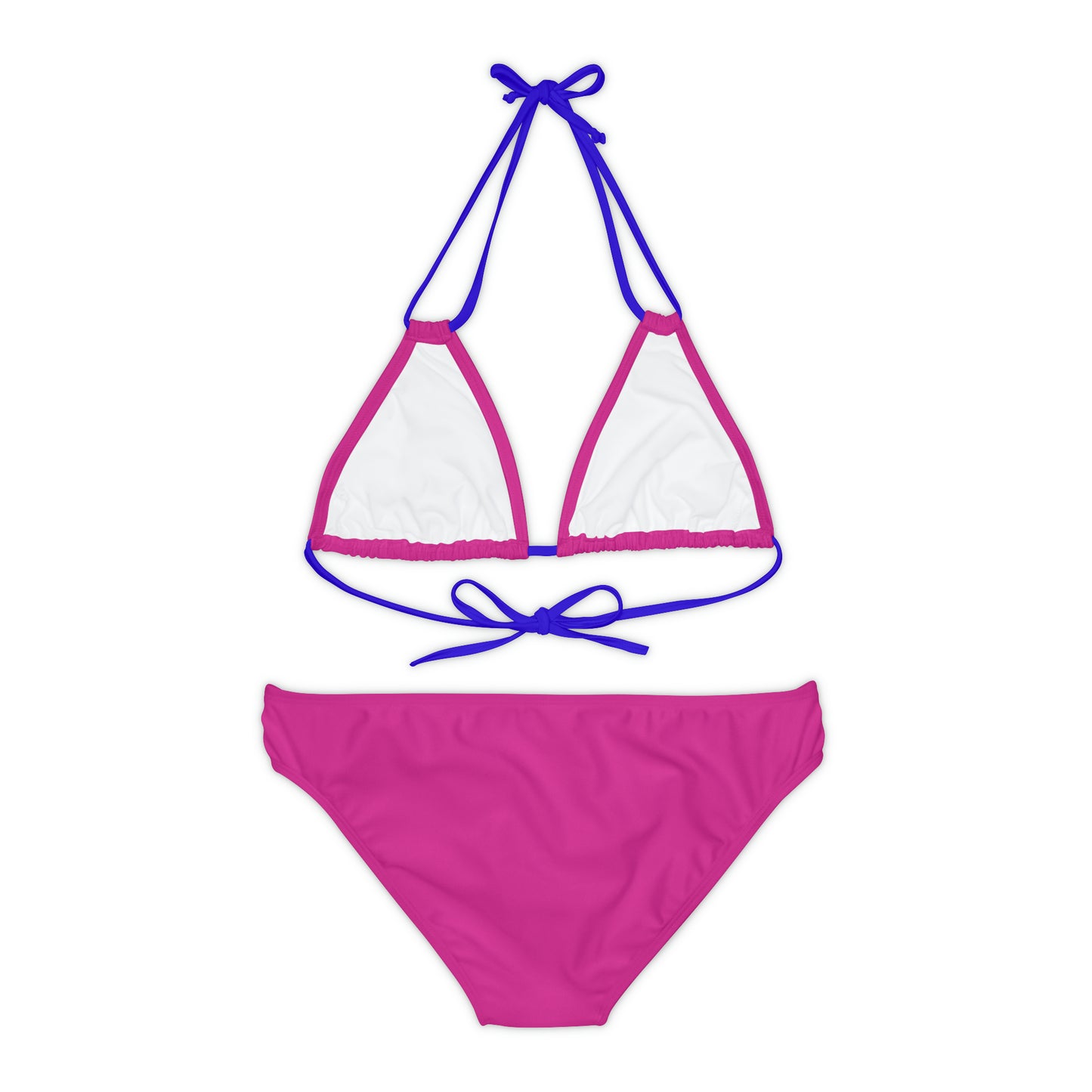 Pink Strappy Bikini Set (AOP)