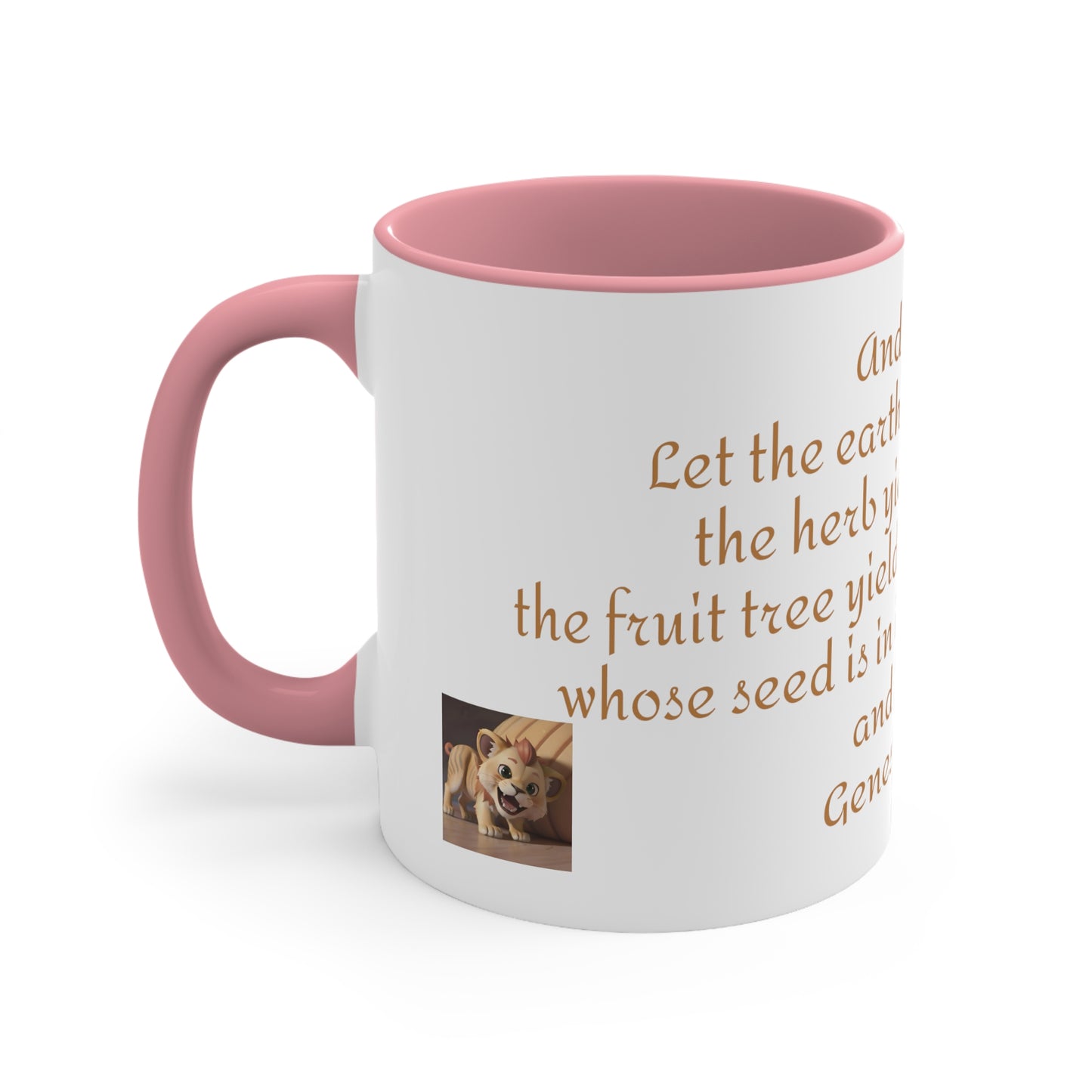 Bible Speaks Gen 1:11 Accent Mug, 11oz