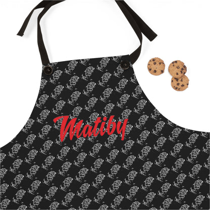 Matiby Lion Black Apron (AOP)