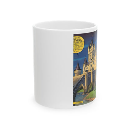 Artzy Castle Ceramic Mug, 11oz