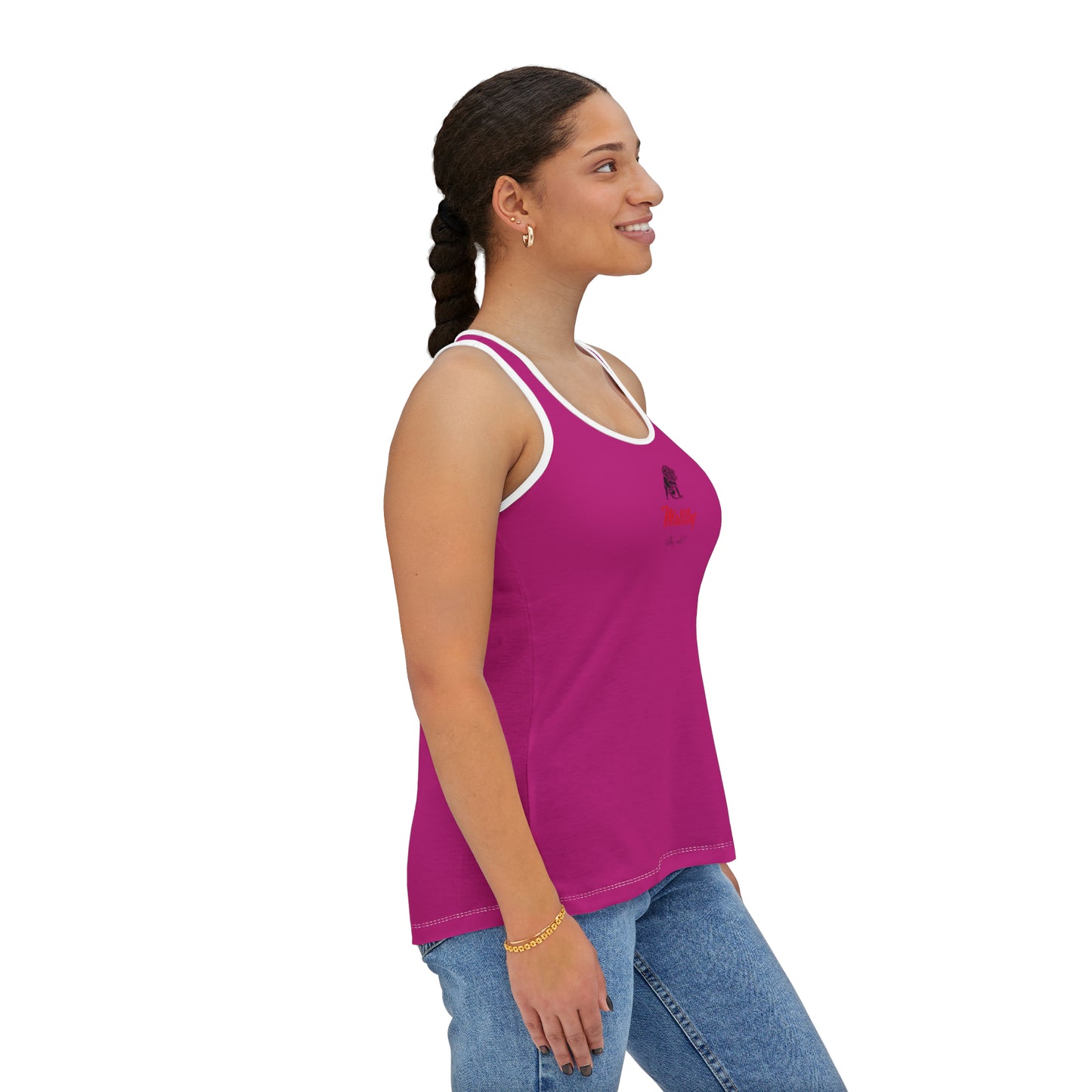 Women's Pink Tank Top (AOP)