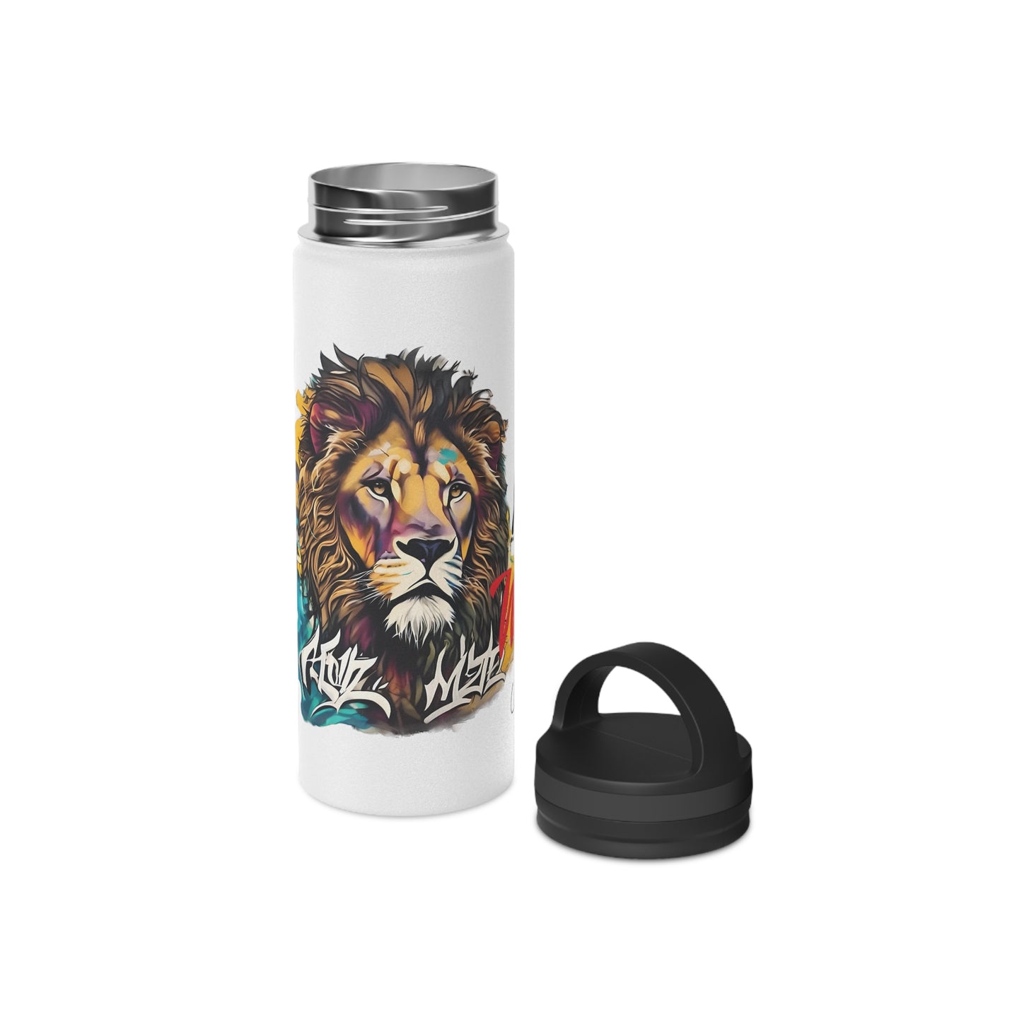 Matiby Matiffi Stainless Steel Water Bottle, Handle Lid